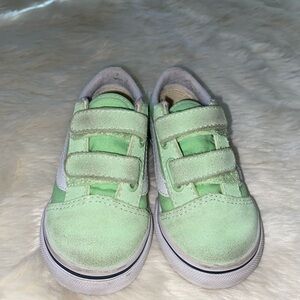 Toddler vans green sizd 7